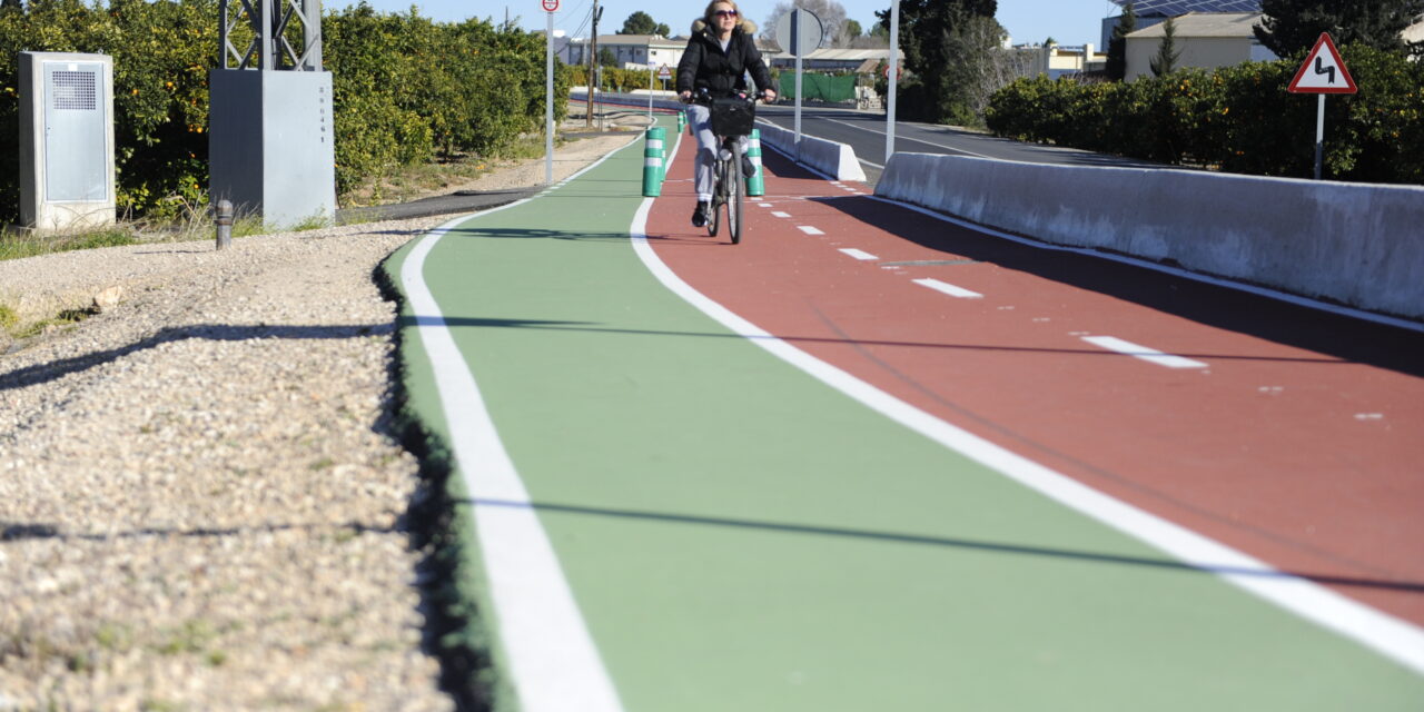La Generalitat Valenciana colabora en el carril ciclopeatonal entre Carcaixent y Alzira