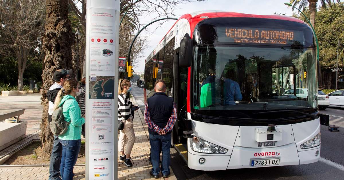 El primer autobús sin conductor en Europa comienza operar en Málaga