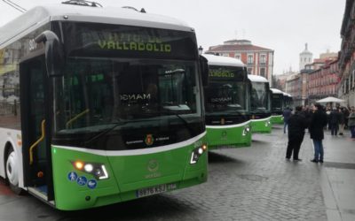 Valladolid estrena seis nuevos autobuses eléctricos de la firma Vectia