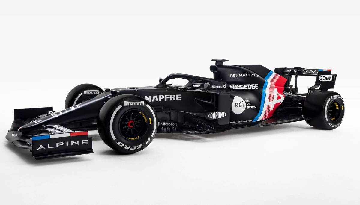 A partir de la temporada 2021 de Fórmula 1, Alpine da nombre al equipo Renault F1 Team. En la foto el A521 de Fernando Alonso.